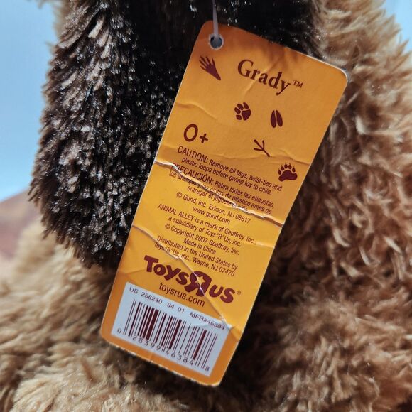 Animal Alley Grady Dog Plush – Gund for Toys R Us 2007 Geoffrey Tagged - Picture 10 of 12
